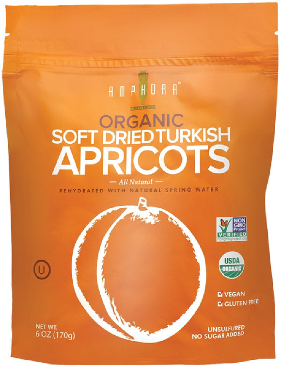 AMPHORA: Apricots Turkish Dry Soft Organic, 6 oz