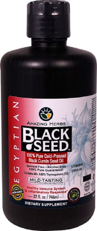 AMAZING HERBS: Black Seed Egyptian Oil, 32 oz