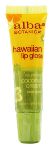 ALBA BOTANICA: Lip Gloss Coconut Cream, 0.42 oz