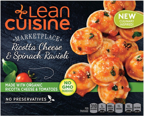 LEAN CUISINE: Ricotta Cheese & Spinach Ravioli Organic, 8 oz