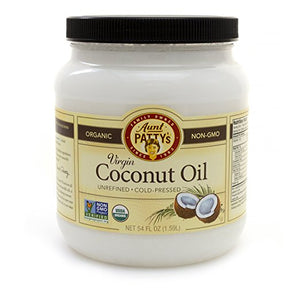 AUNT PATTY: Coconut Oil Virgin Unrefined Org, 54 oz
