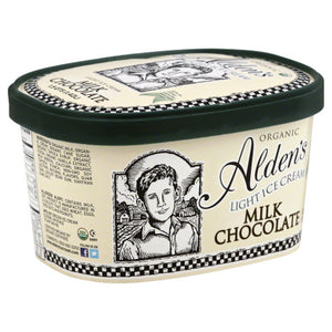 ALDENS ORGANIC: Ice Cream Milk Chocolate Light, 48 oz