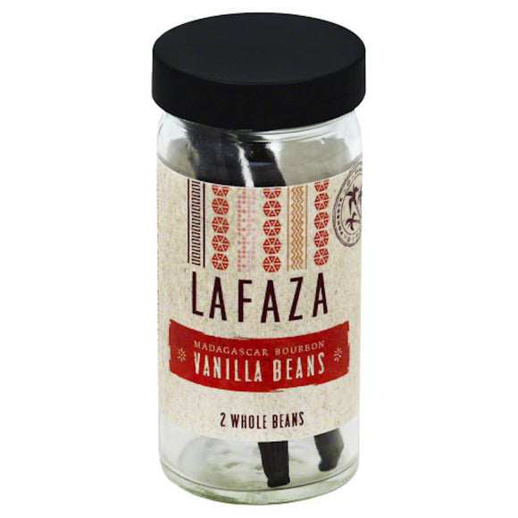 LAFAZA: Madagascar Bourbon Whole Vanilla Beans, 2 pc