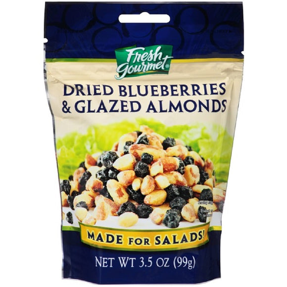 FRESHGOURMET: Dried Blueberries And Glazed Almonds, 3.5 Oz