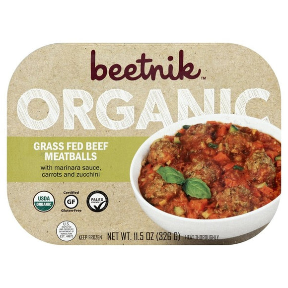 BEETNIK FOODS: Grass Fed Beef Meatballs Organic, 11.5 oz