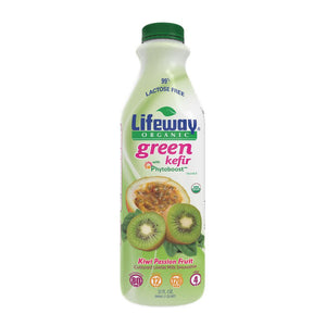 LIFEWAY: Kefir Cultured Milk Smoothie Kiwi Passion Fruit, 32 oz