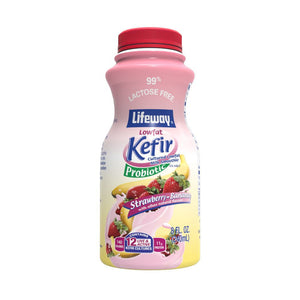 LIFEWAY: Yogurt Drinkable Lowfat Banana Strawberry, 8 oz