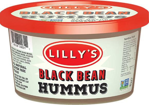 LILLY'S: Hummus Black Bean, 12 oz