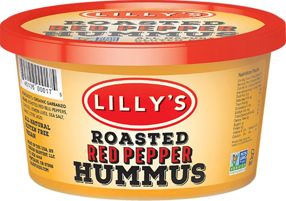 LILLY'S: Roasted Red Pepper Hummus, 12 oz