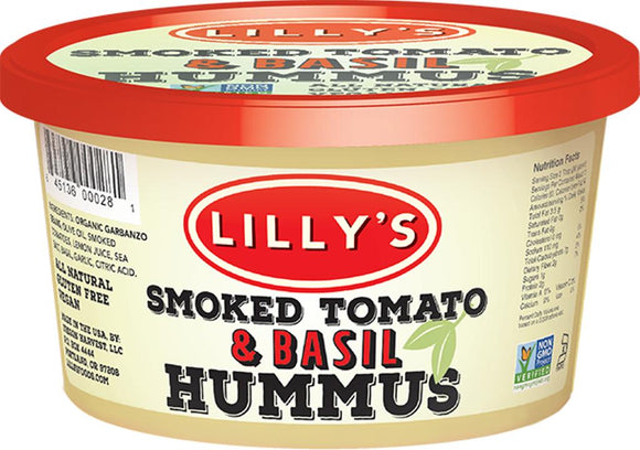 LILLY'S: Smoked Tomato & Basil Hummus, 12 oz