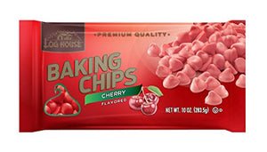 LOG HOUSE: Baking Chips Cherry Flavored, 10 oz