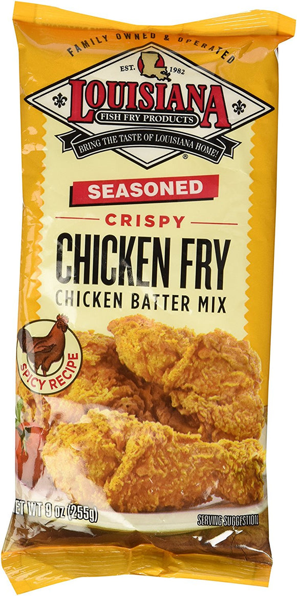 LOUISIANA:  Seasoned Crispy Chicken Fry Batter, 9 Oz