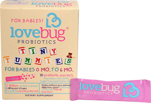 LOVEBUG PROBIOTICS: Probiotics Tiny Tummy, 30 Packs