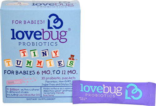 LOVEBUG PROBIOTICS: Probiotics Tiny Tummies, 30 packs