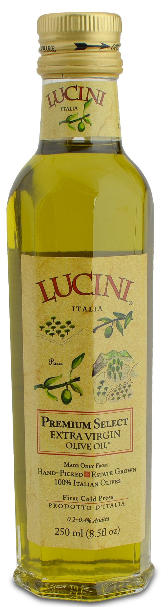 LUCINI ITALIA: Premium Select Extra Virgin Olive Oil, 8.5 Oz