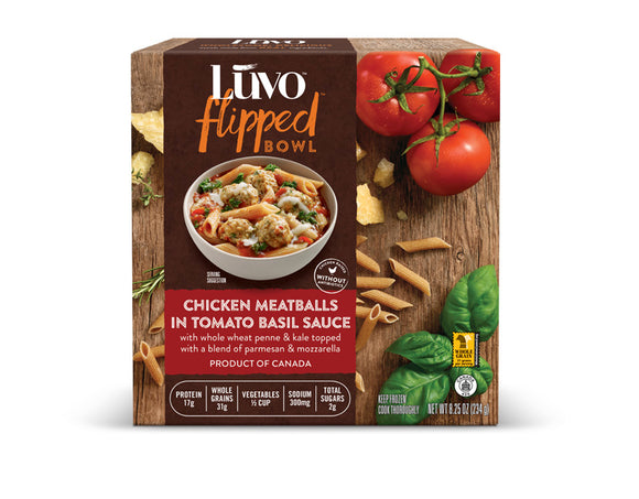 LUVO: Chicken Meatballs in Tomato Basil Sauce, 8.25 oz