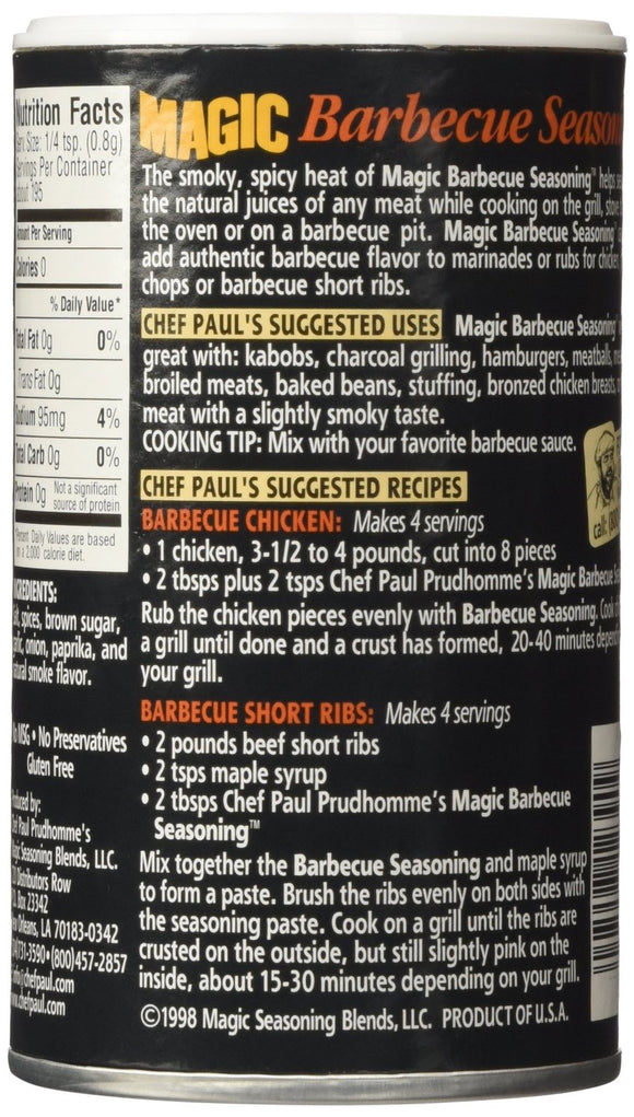 MAGIC SEASONING BLENDS: Magic Barbecue Seasoning, 5.5 oz