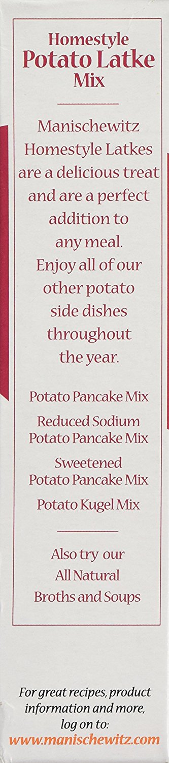 MANISCHEWITZ:  Homestyle Potato Latke Mix, 6 oz