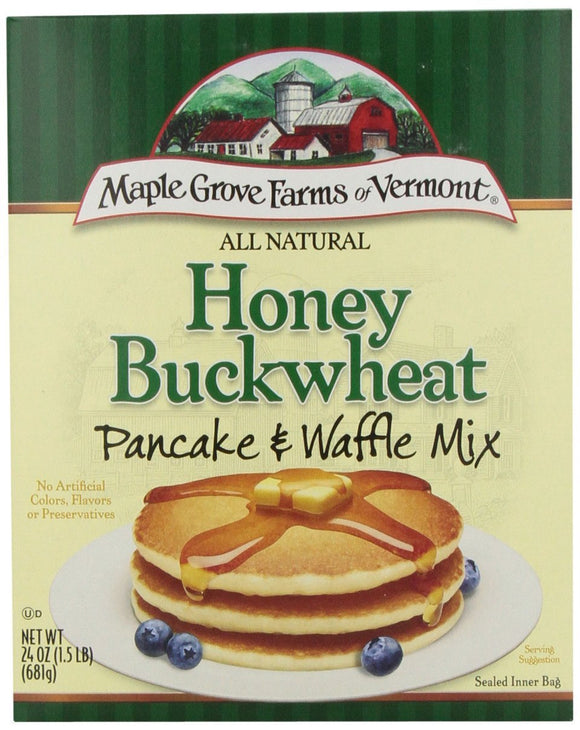 MAPLE GROVE FARMS: Honey Buckwheat Pancake and Waffle Mix, 24 oz