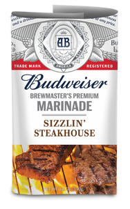 BUDWEISER: Marinade Sizzlin' Steakhouse, 12 oz