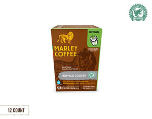 MARLEY COFFEE: Single Serve Coffee Capsules Buffalo Soldier, 12 k-cups