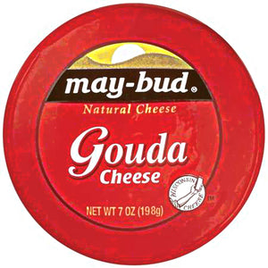 MAY-BUD: Gouda Natural Cheese, 7 oz