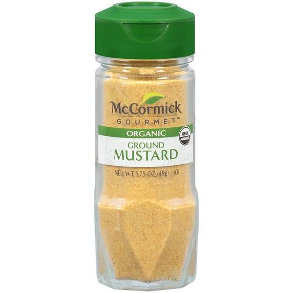MC CORMICK: Gourmet Organic Ground Mustard, 1.75 oz