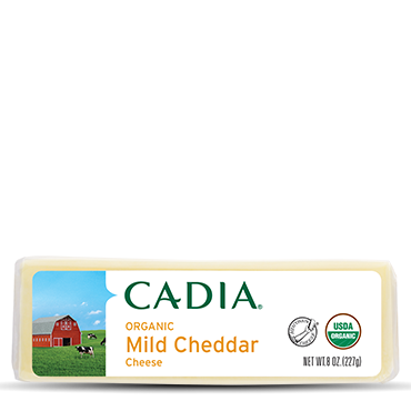 CADIA: Mild Cheddar Cheese Whole Bar Organic, 8 oz