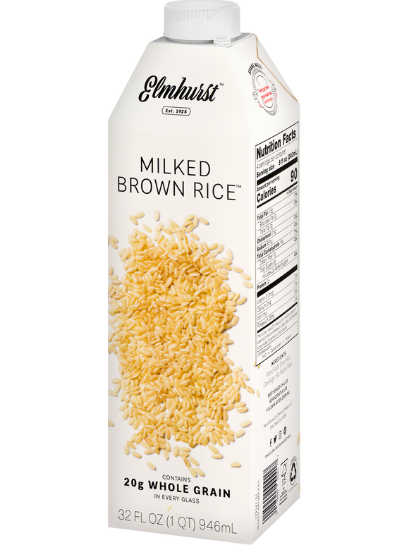 ELMHURST: Brown Rice Milked Beverage, 32 fl oz