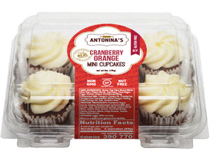 ANTONINAS: Cupcake Mini Cranberry Orange Pack of 6, 6 oz