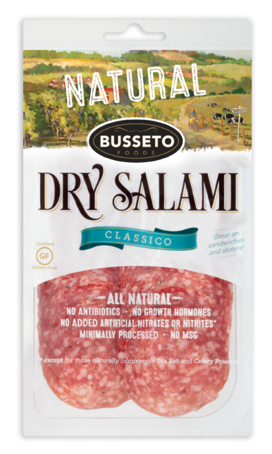 BUSSETO: Natural Dry Salami Classico, 4 oz