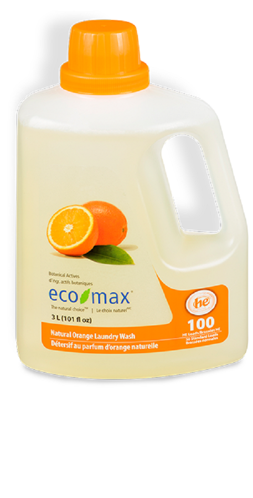 ECO MAX: Natural Orange Laundry Wash, 101 fl oz
