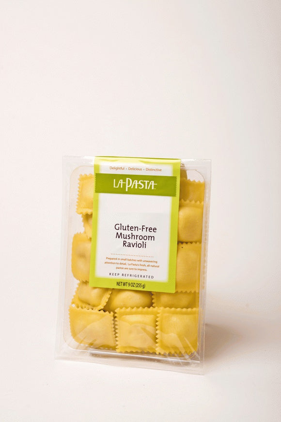 LA PASTA: Gluten Free Mushroom Ravioli, 9 Oz