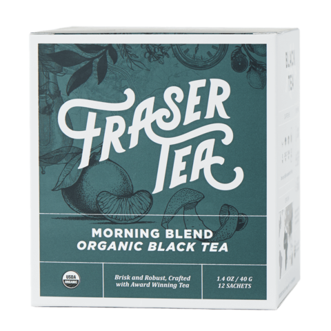 FRASER TEA: Tea Morning Blend Black Organic, 1.4 oz