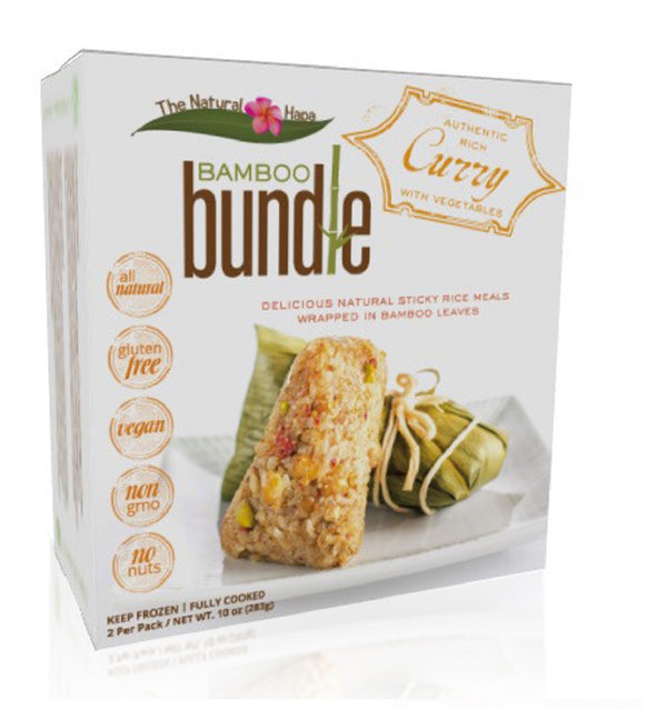 BAMBOO BUNDLE: Vegetable Curry with Sticky Rice, 10 oz