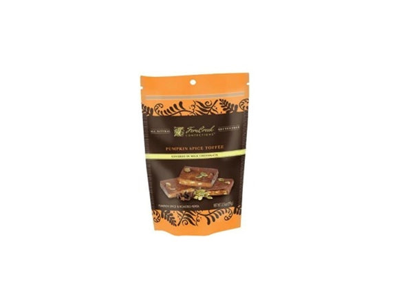 FERNCREEK: Pumpkin Spice Toffee Bites Milk Chocolate, 3.5 oz