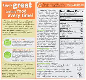 QUORN: Meatless and Soy-Free Garlic and Herb Chik'n Cutlets, 7 oz