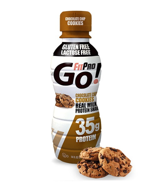 FITPRO GO: Chocolate Chip Cookies Real Milk Protein Shake, 14 fl oz