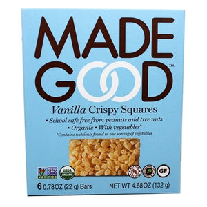 MADEGOOD: Organic Crispy Squares Vanilla, 4.68 oz