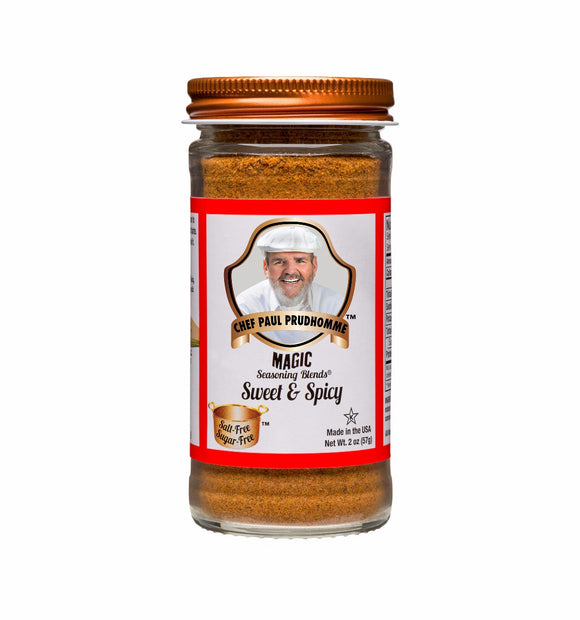 CHEF PAUL PRUDHOMME'S MAGIC SEASONING BLENDS:  Sweet and Spicy, 2 oz