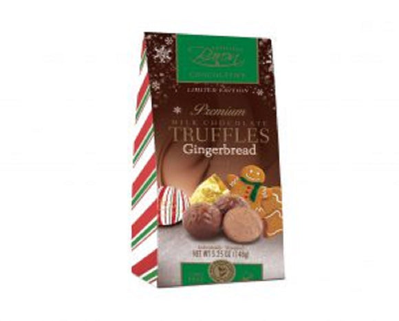 BARON CHOCOLATIER: Milk Chocolate Truffles Gingerbread, 5.25 oz