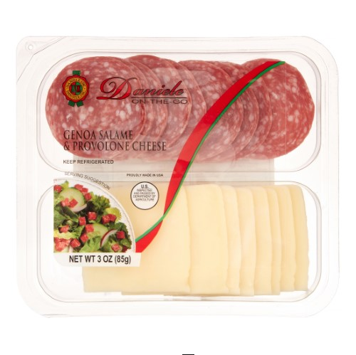 DANIELE: Genoa Salame & Provolone Cheese Snack Pack, 3 oz