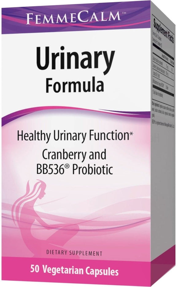 FEMMECALM: Urinary Formula Cranberry & BB536 Probiotic, 50 vcap