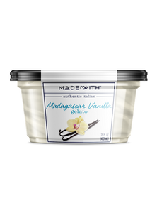 MADE WITH: Madagascar Vanilla Italian Gelato, 16 oz