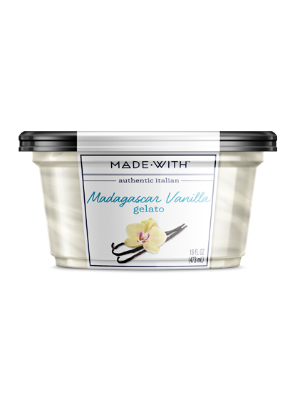 MADE WITH: Madagascar Vanilla Italian Gelato, 16 oz