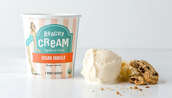 BEACHY CREAM: Vegan Vanilla Ice Cream, 1 pint