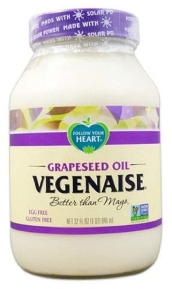 FOLLOW YOUR HEART: Vegenaise Grapeseed Oil, 128 oz