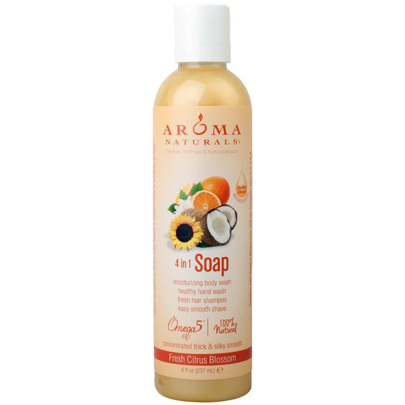 AROMA NATURALS: Soap Liquid Castle-Citrus Blossom, 8 oz