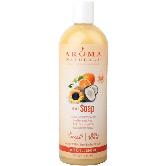 AROMA NATURALS: Soap Liquid Castle-Citrus Blossom, 16 oz