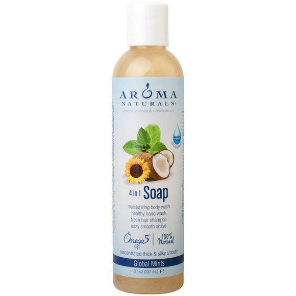 AROMA NATURALS: Soap Liquid Castle-Global Mint, 8 oz